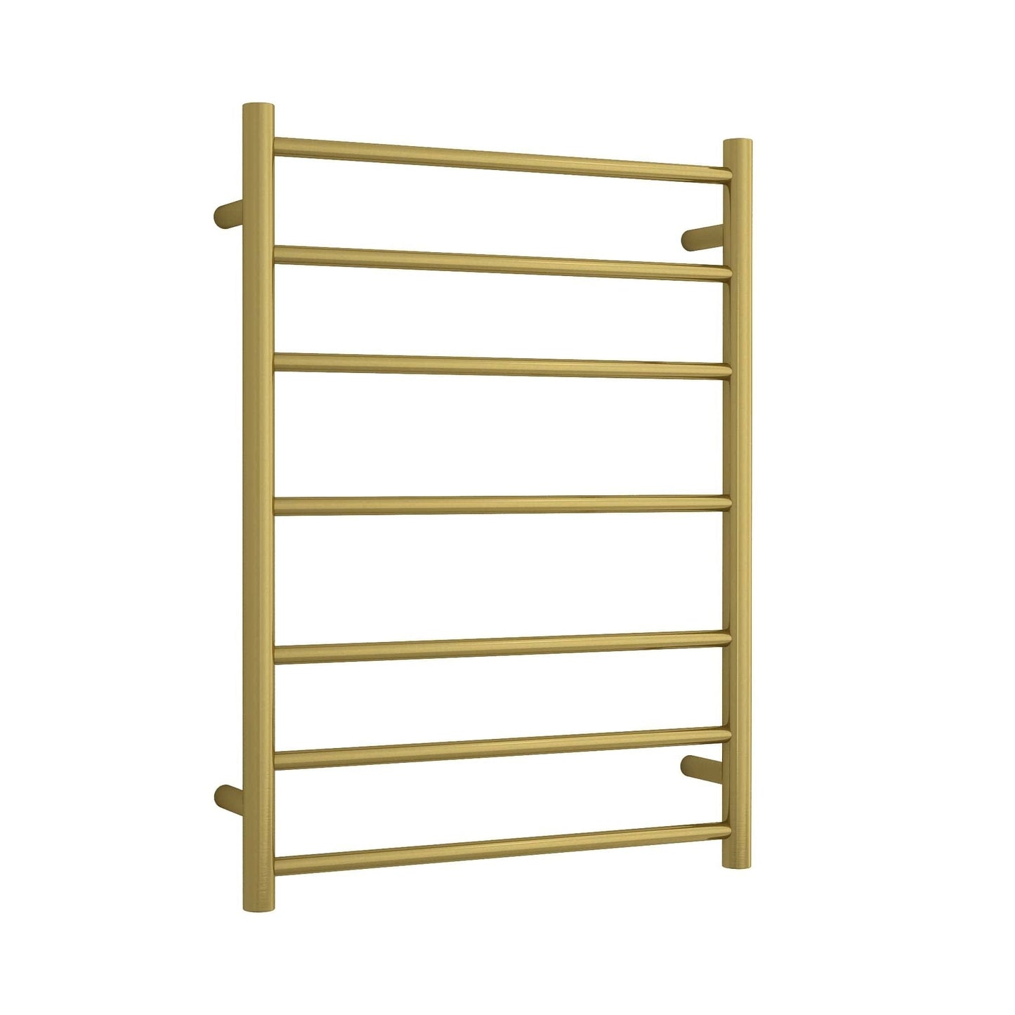 THERMORAIL - SR44MBG Brushed Gold Round Ladder Heated Towel RailHeated Towel Rails – available at Bathroom City Perth