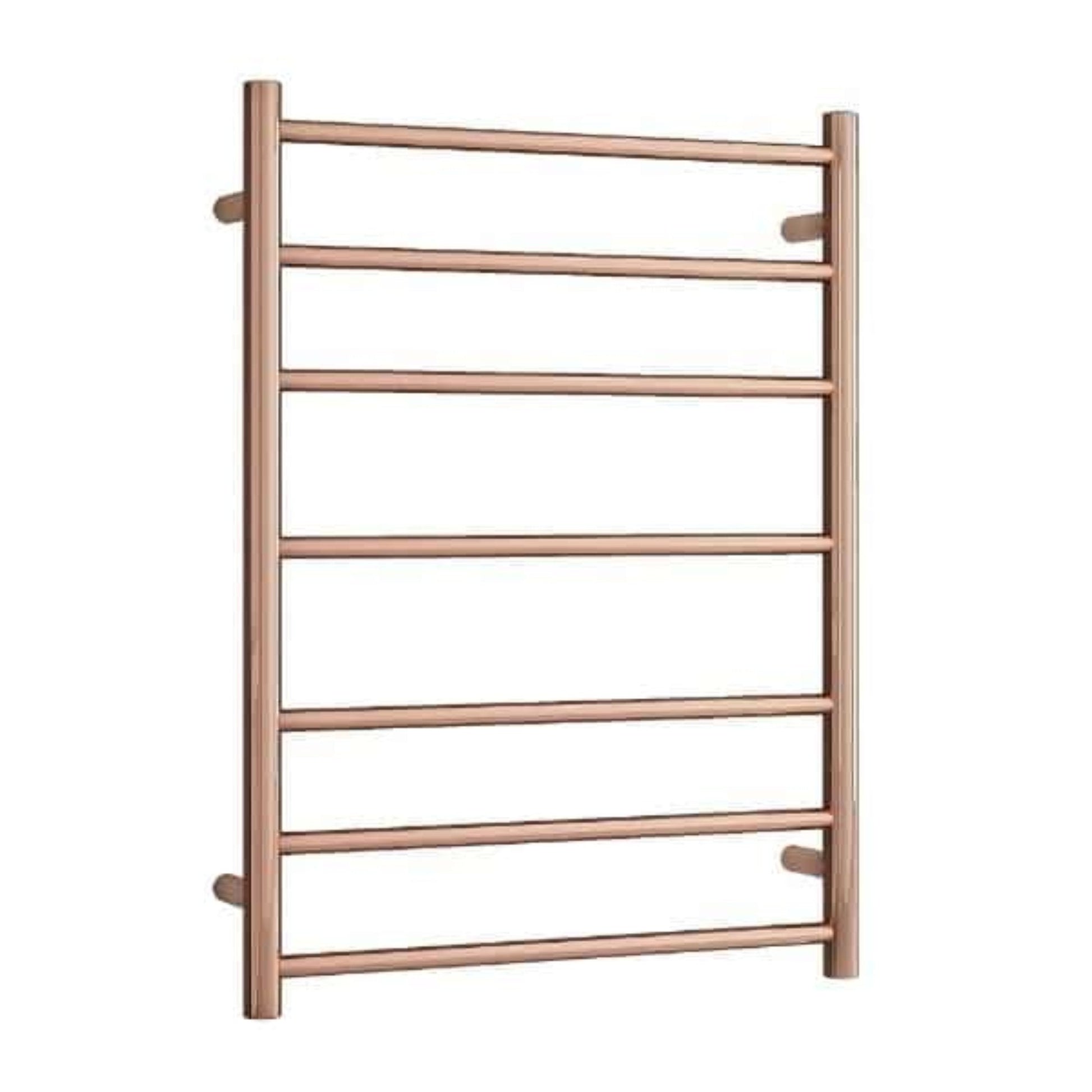 THERMORAIL - SR44MRG Polished Rose Gold Round Heated Ladder RailHeated Towel Rails – available at Bathroom City Perth