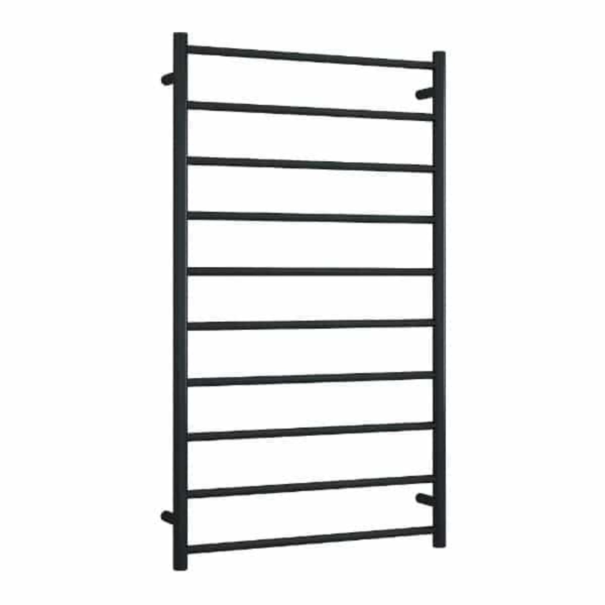 THERMORAIL - SR69MB Matt Black Straight Round Heated Ladder RailHeated Towel Rails – available at Bathroom City Perth