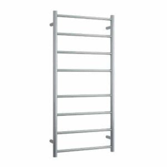 THERMORAIL - SRB27M Brushed Straight Round Ladder Heated Towel RailHeated Towel Rails – available at Bathroom City Perth