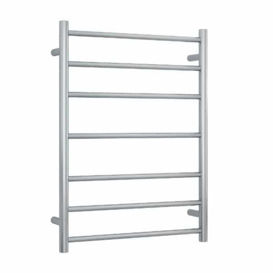 THERMORAIL - SRB44M Brushed Straight Round Ladder Heated Towel RailHeated Towel Rails – available at Bathroom City Perth